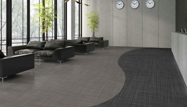 Piso Vinílico Caleo Textil LX Hausys, resistente a impactos y ruidos - Imagen 3