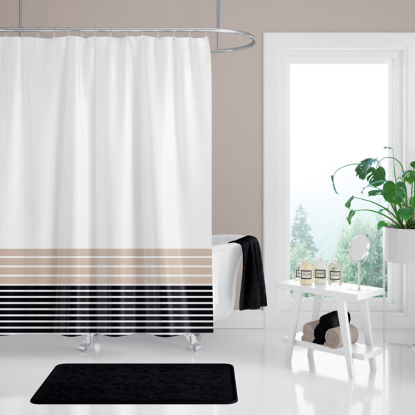 Cortina de Baño 180×200 cm | Antihongos, Impermeable, Importadas de Turquía | Alta durabilidad | Diseños únicos - Imagen 60