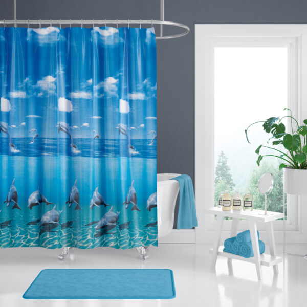 Cortina de Baño 180×200 cm | Antihongos, Impermeable, Importadas de Turquía | Alta durabilidad | Diseños únicos - Imagen 72