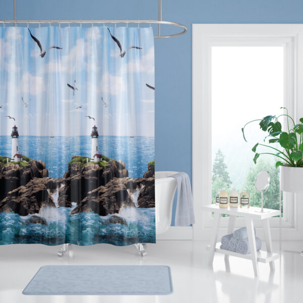 Cortina de Baño 180×200 cm | Antihongos, Impermeable, Importadas de Turquía | Alta durabilidad | Diseños únicos - Imagen 74