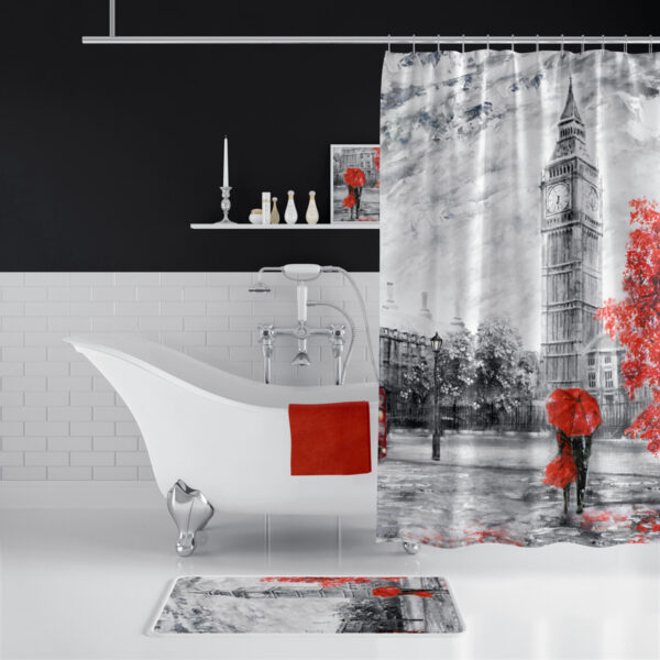 Cortina de Baño 180×200 cm | Antihongos, Impermeable, Importadas de Turquía | Alta durabilidad | Diseños únicos - Imagen 79