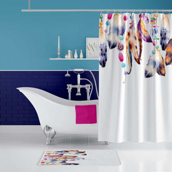 Cortina de Baño 180×200 cm | Antihongos, Impermeable, Importadas de Turquía | Alta durabilidad | Diseños únicos - Imagen 82