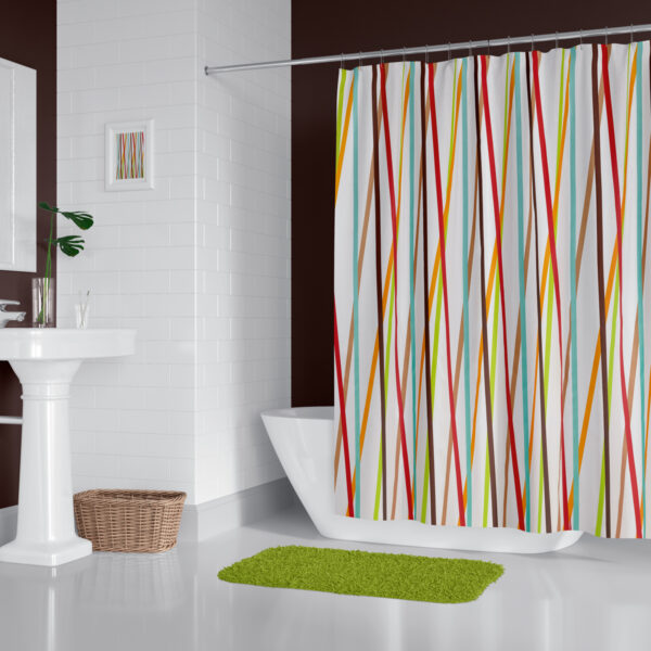 Cortina de Baño 180×200 cm | Antihongos, Impermeable, Importadas de Turquía | Alta durabilidad | Diseños únicos - Imagen 47
